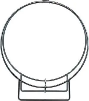 UniFlame W-1890 Iron Log Hoop with 1/2" Solid Stock Tool, Finished Black