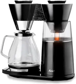 Melitta MCM002WULGB1 Luxe Automatic Drip Coffee Machine, 12 Cups, Black-