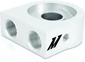 Mishimoto MMOP-SP Performance Universal Oil Sandwich Plate Silver Aluminum