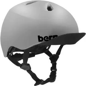 Bern Nino Bike Helmet for Kids with Flip Visor, Matte Gray, X-Small-Small Size