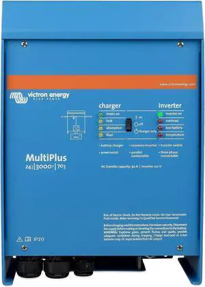 Victron Energy VE.Bus MultiPlus Pure Sine Wave Inverter Charger, 6000 watts