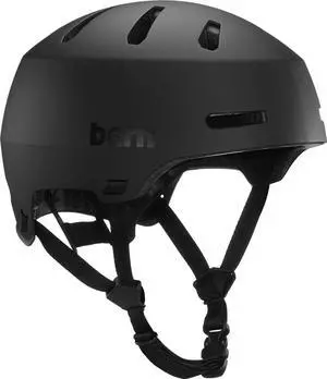 Bern Macon 2.0 Adult Multisport Helmet for Scooter, MIPS Matte Black - Small