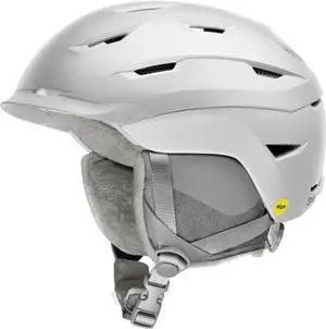 SMITH Liberty Adult MIPS Snowsports Helmet for Women, Matte Satin White - Small
