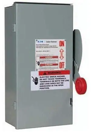 Eaton DH161URKN Copper Non-Fusible NEMA 3R Disconnect Switch, 600 Volts