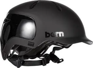 BERN Watts 2.0 Cycling Helmet with Compass Fit System, Matte Black - Size Small