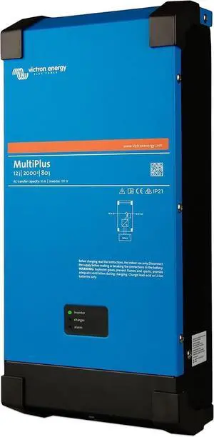 Victron Energy MultiPlus Pure Sine Wave Inverter Charger for Vehicles, 12 Volts