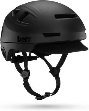 BERN Hudson MIPS Bike Helmet with Integrated LED Light, Matte Black - Size Large