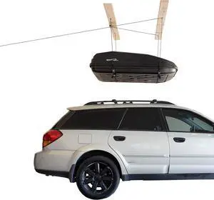 HARKEN 4-Point Stainless Steel Hoister Ceiling Mounted Storage Racks - Black