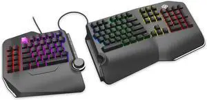 Cloud Nine C989M Ergonomic Mechanical Keyboard - Cherry RGB MX Brown Switches