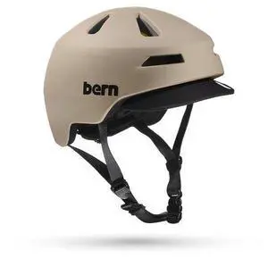 Bern Brentwood 2.0 Adjustable Adults Bicycle Helmet, Matte Sand w/ Visor - Large