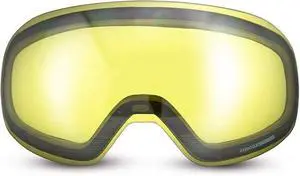 WildHorn Outfitters Roca Replacement Frameless Snow Goggle Lens, Junior - Yellow