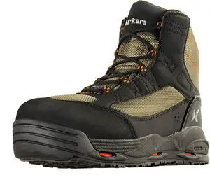 Korkers Fishing Greenback Wading Boots, Kling-On Sole, Dried Herb/Black, Size 14