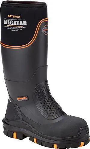 Dryshod Men's Waterproof Megatar Met Guard Steel Toe Work Boot, Black - Size 13