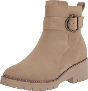 Blondo Women's Dagger Waterproof Fashion Boots, Rubber Sole - Sand Suede, Size 6