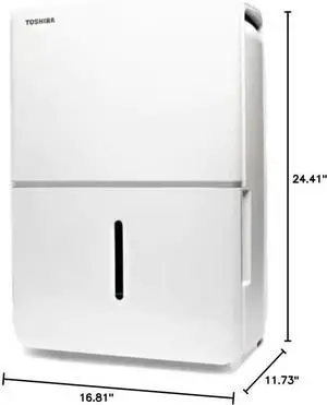 Toshiba 50-Pints Dehumidifier for 4500 Sq Ft Home, 115V - Auto Defrost & Drain