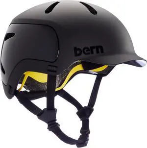 Bern Watts 2.0 Adult Bicycle Helmet with MIPS Protection - Matte Black, Small