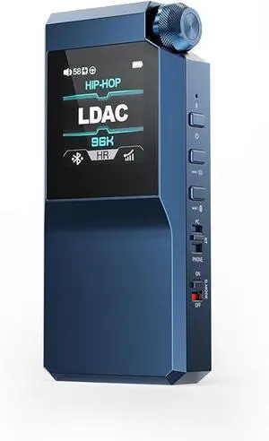 FiiO BTR17 Bluetooth DAC/AMP, LDAC, aptX Lossless, Dual ES9069Q, 650mW - Blue