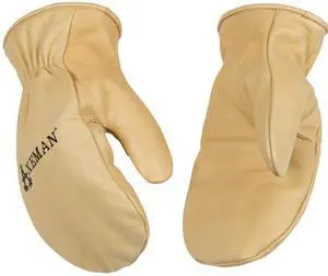 Kinco 1930-XL Axeman Lined Grain Cowhide Leather Mitt for Men, Golden - X-Large