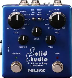 NUX NSS-5 Solid Studio I.R. and Power Amp Corded Electric Analog Simulator Pedal