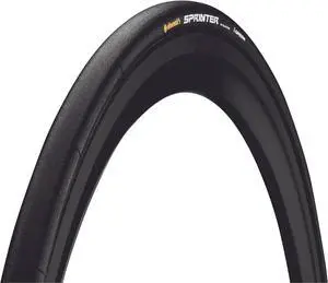 Continental Sprinter Slick Rubber Road Bike Tubular Tire, Black - 650 x 22c Continental Sprinter Slick Rubber Road Bike Tubular Tire, Black - 650 x 22c