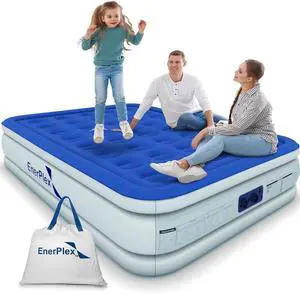 EnerPlex 13 Inch Double Height Air Mattress for Camping, Home & Travel - Twin---