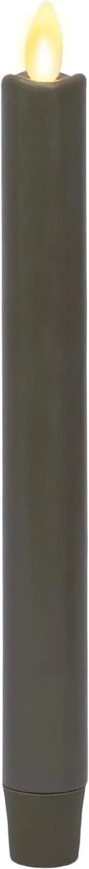 Luminara Flameless Battery Operated Cone LED Candle, Pack of 1-1x9.5, Stone Grey