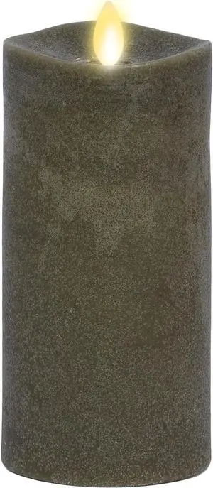 Luminara Flameless Battery Operated Flickering LED Candle - 3"x6.5", Stone Grey
