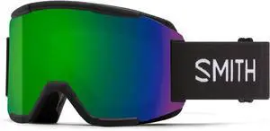 SMITH Optics Winter Snow Goggles - Black Chromapop Sun Green Mirror, One Size