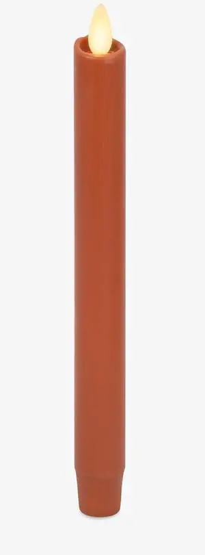 Luminara Flameless Battery Operated Taper Candle for Home Kids - Adobe Smooth
