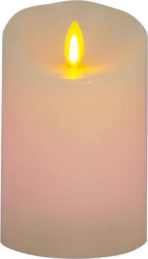 Luminara Paraffin Wax Flameless Color Changing LED Candle for Indoor - 3" x 4.5"
