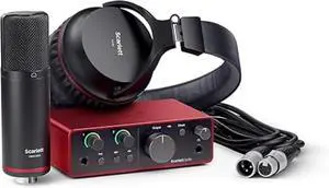 Focusrite Scarlett Solo Studio 4th Gen Audio Interface Bundle for the Songwriter