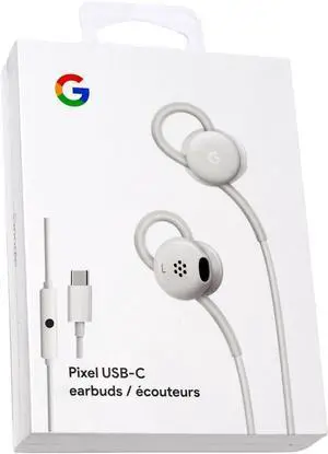 Google Pixel GA00485-US In-Ear Adult's Earbuds Wired Headset for Gaming, White