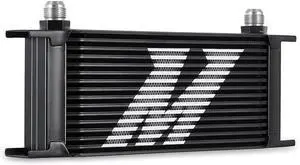 Mishimoto MMOC-16BK Black Universal 16-Row Oil Cooler, -10 AN Inlet & Outlet