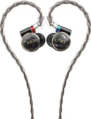 FiiO FD3 Wired Earphones in-Ear Earbuds for Adult - Heavy MMCX Connector, Black