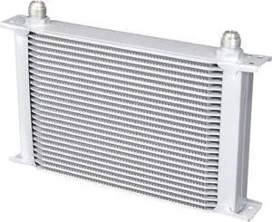 Mishimoto MMOC-25 Universal 25-Row Long Lasting Aroma Oil Cooler - Silver