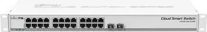 Mikrotik CSS326-24G-2S+RM 24 Port Gigabit Ethernet Switch w/Two SFP+ Port, White