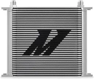 Mishimoto MMOC-34SL Universal Robust 34-Row Stacked-Plate Oil Cooler - Silver