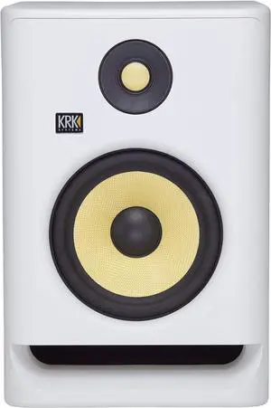 KRK RP7 Rokit 7 G4 Professional Bi-Amp 7" Powered Studio Monitor - White Noise