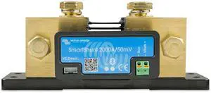 Victron Energy SHU050220050 SmartShunt Battery Monitor, 6.5V-70 Volts, 2000 amp