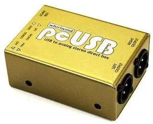 Whirlwind PcUSB 2-Channel Active USB-in / Analog-out Stereo Direct Box