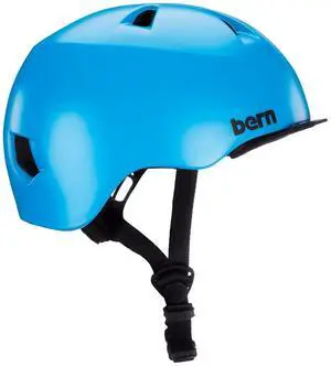 Bern Tigre Bike Helmet for Toddlers with Visor, Size: XX-Small, Satin Cyan Blue