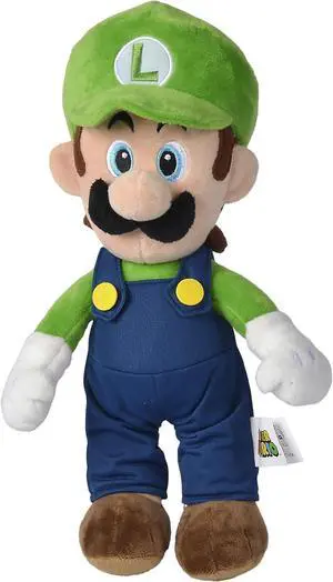 Simba 109231011 Super Mario Luigi Plush 12" Official Tabletop Soft Toy - Green