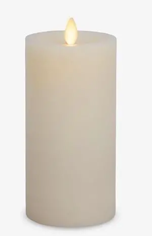 Luminara Flameless Battery Operated Flickering LED Candle, 3"x6.5" - Pearl Ivory