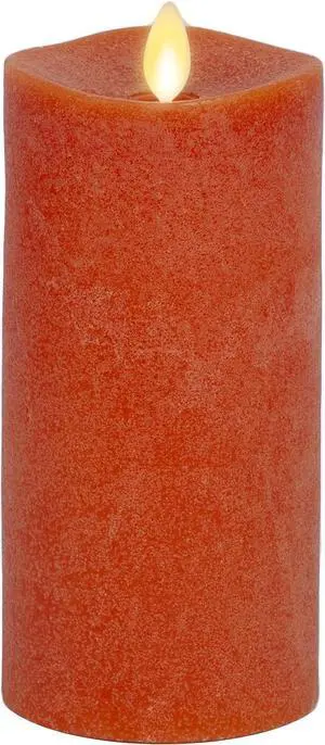 Luminara Flameless Battery Operated Moving Flame Candle, 1-3x6.5" - Burnt Orange