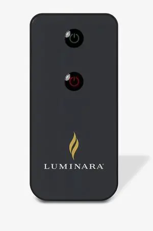 Luminara Real-Flame Effect Infrared Flameless LED Candle, Button Control - Black
