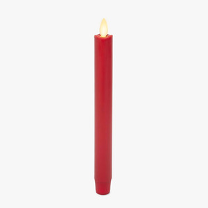 Luminara Moving Flame LED Flameless Taper Candles - Set Of 2 - Rose Pink - Unscented