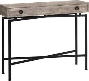 Monarch Specialties I 3455 Console Sofa Accent Table,42" Legs - Black Base