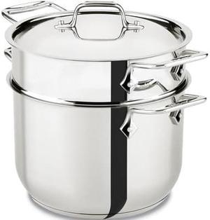 All-Clad Stainless Steel 6 Qt Pasta Pot with Insert