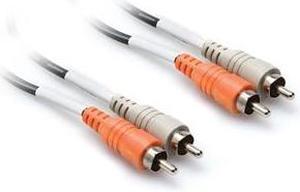 Hosa CRA-202 Standard Nickel-Plated Dual RCA Male to RCA Male Connectors