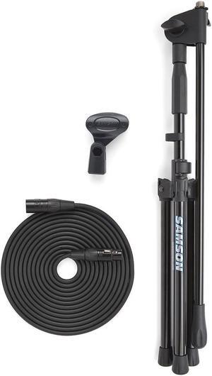 Samson MK10 Plus - Lightweight Microphone Boom Stand with Mic Clip and Cable